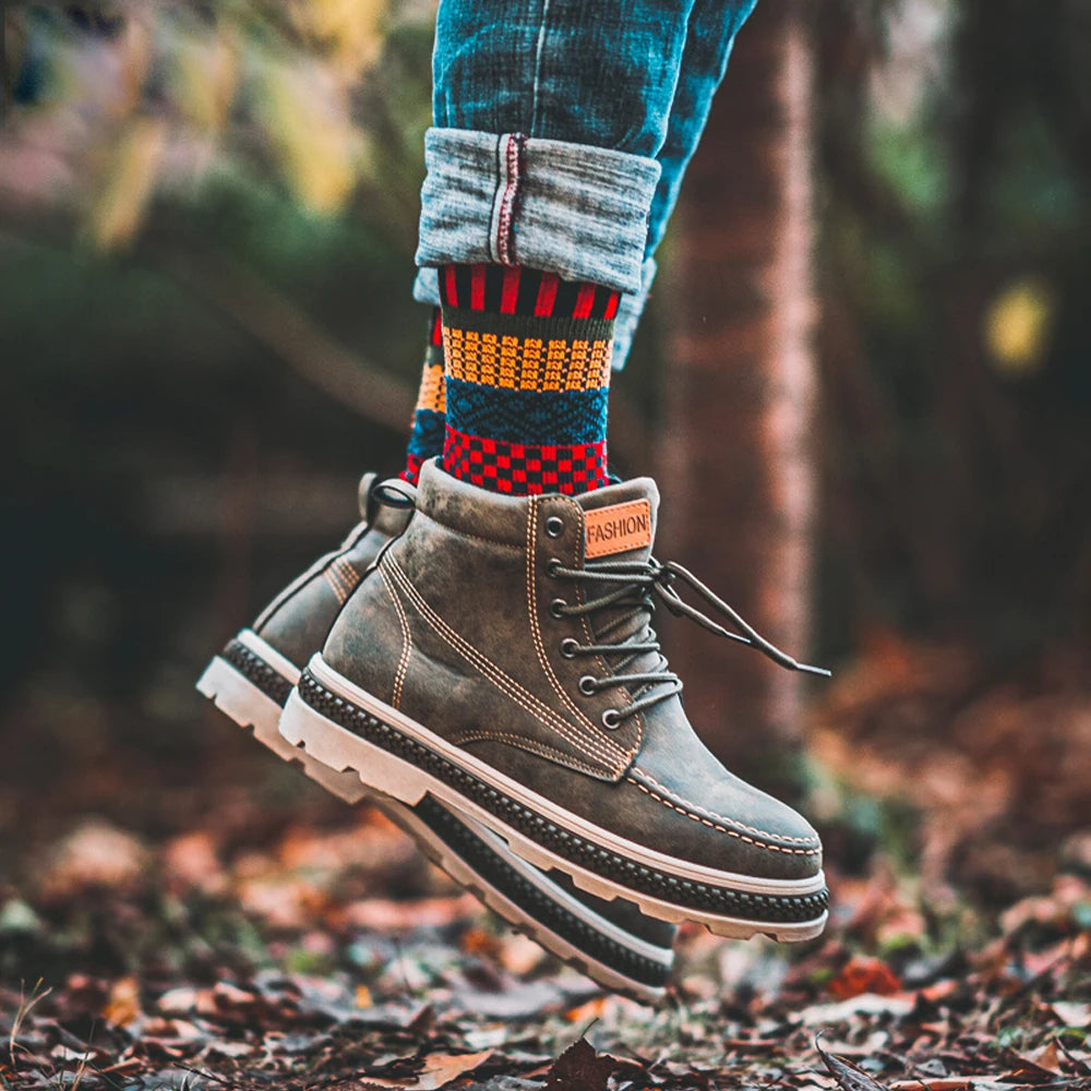 ScandiSocks | Unisex wollen sokken – Premium warme Scandinavische patroon schapenwol wintersokken