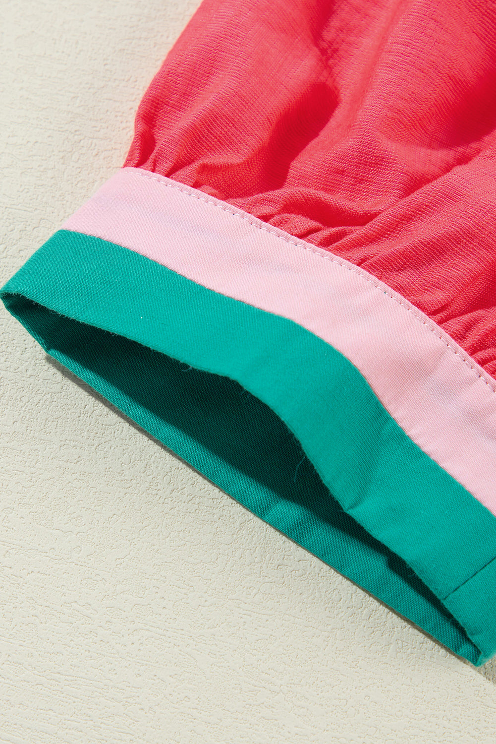 Maryanne | Kleurrijke V-hals Pofmouw Blouse