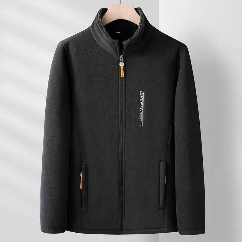 Quinty | Veste polaire réversible pour homme – Veste d'hiver chaude, doublure douce double face
