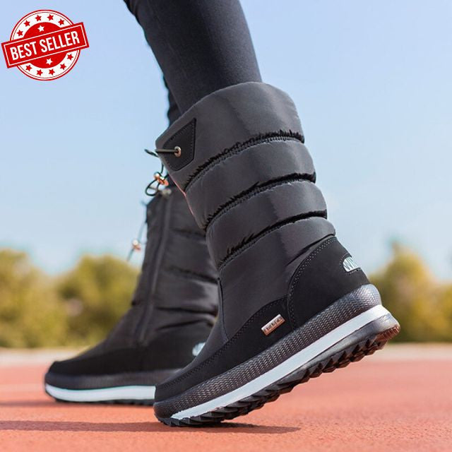 Faleria | Dames snowboots van imitatiebont – Waterdichte, comfortabele antislip winterschoenen