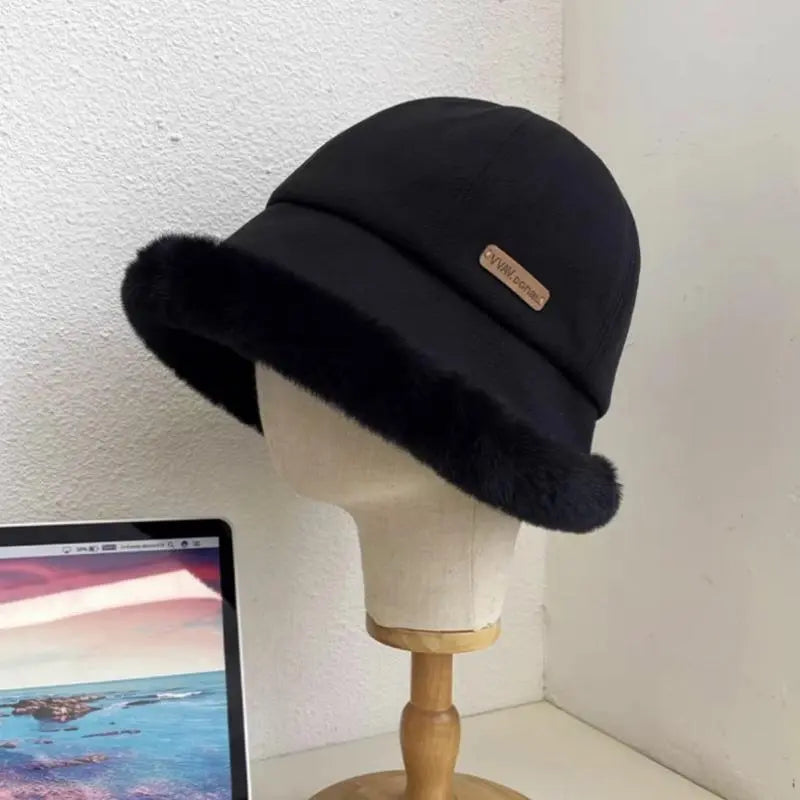 Serenna | Gezellige vissersmuts voor dames met voering van imitatiebont – Warm en stijlvol voor de winter