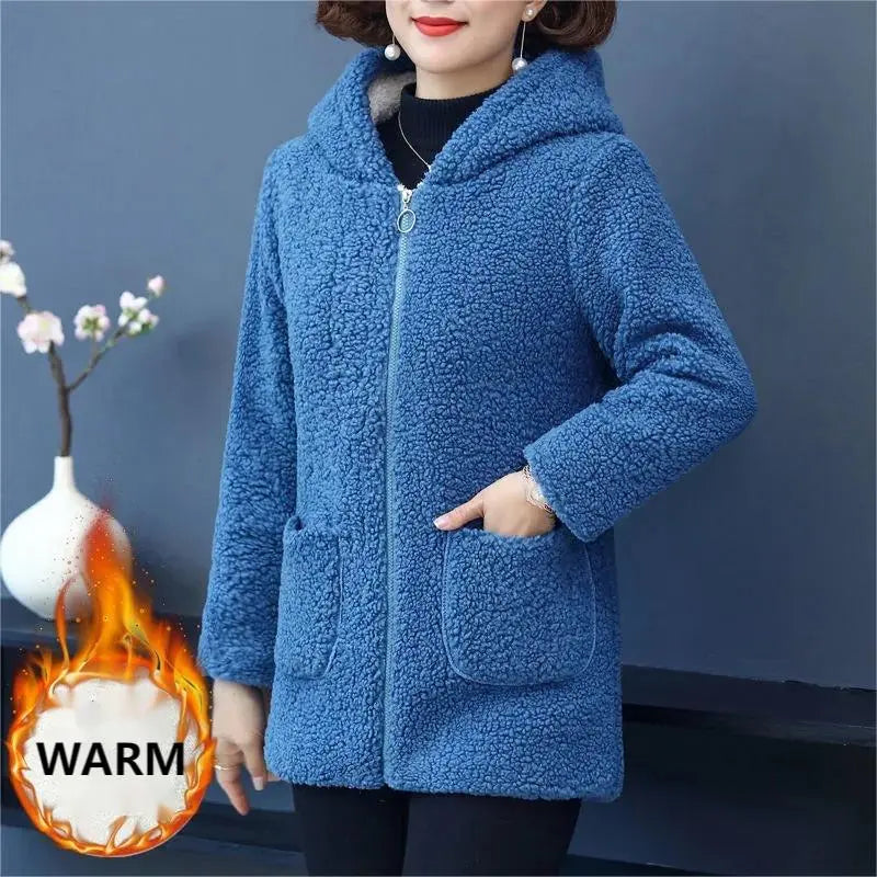 Ranya | Dameswinterjas met capuchon en voering – dikke warme jas voor koud weer