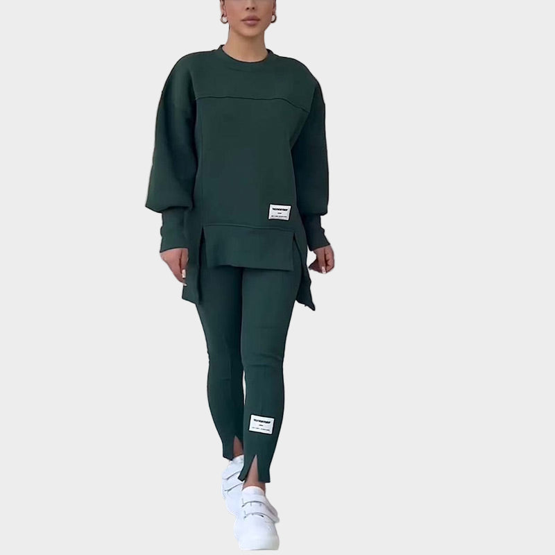 Cyrenia | Athleisure-hoodie en legging voor dames – Comfortabele sportkleding set
