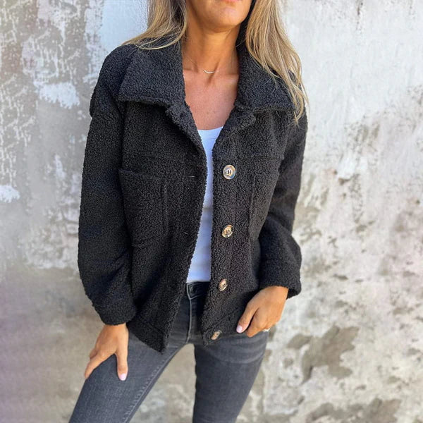 Leirra | Korte wollen jas – Elegante winterjas voor dames
