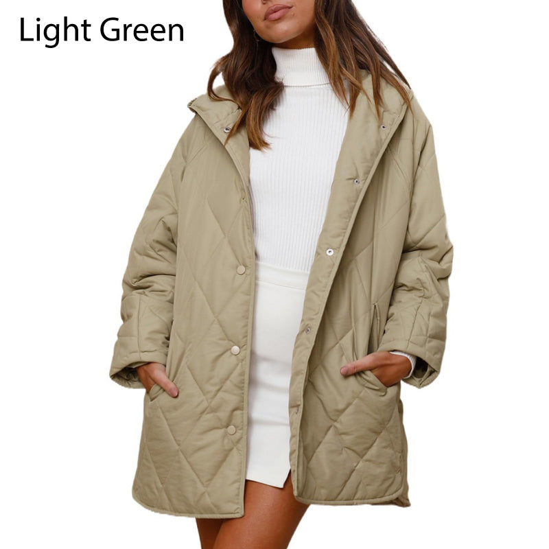 Heliora | Gewatteerde damesjas met capuchon – Lichtgewicht, comfortabele winterjas