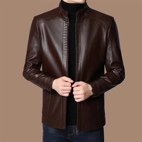 Abram | Leren herenjas met warme pluche voering – Thermische winterjas, stijlvolle casual bovenkleding
