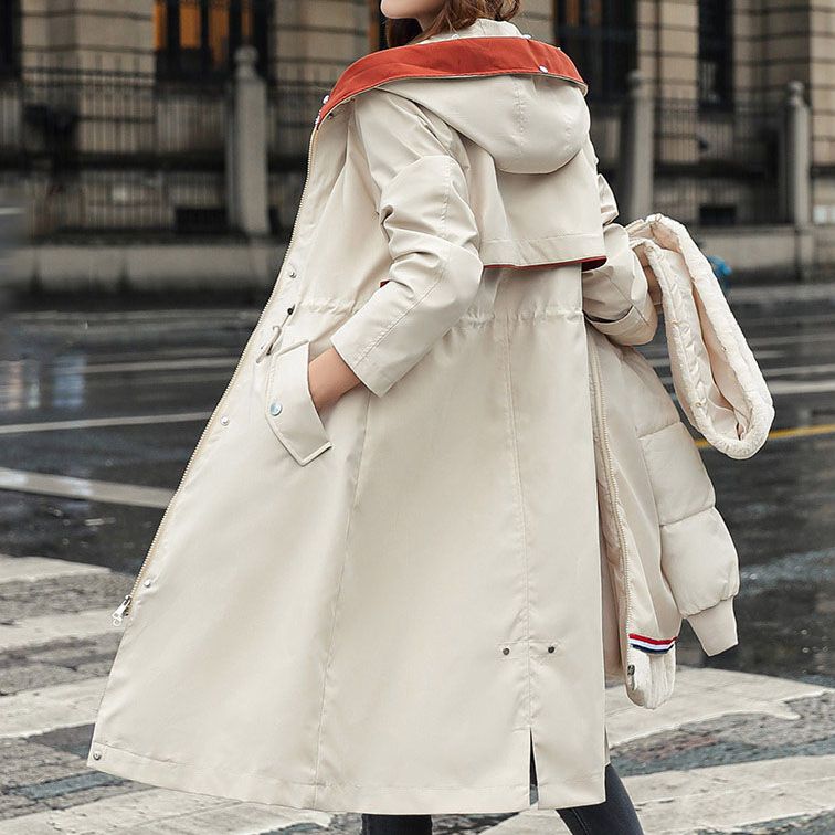 Drina | Winterparka, met capuchon en bontkraag, casual warme waterdichte en geïsoleerde jas