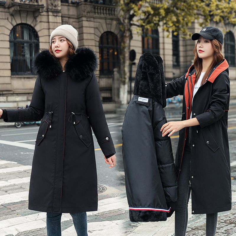 Drina | Winterparka, met capuchon en bontkraag, casual warme waterdichte en geïsoleerde jas