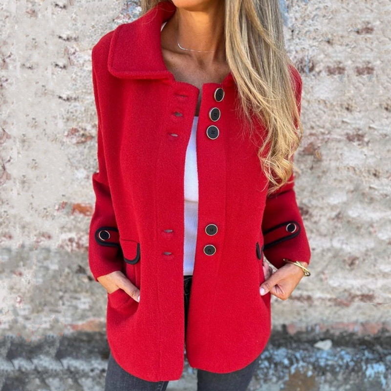 Raelene | Dameswinterjas van tweed – Stijlvolle en warme jas