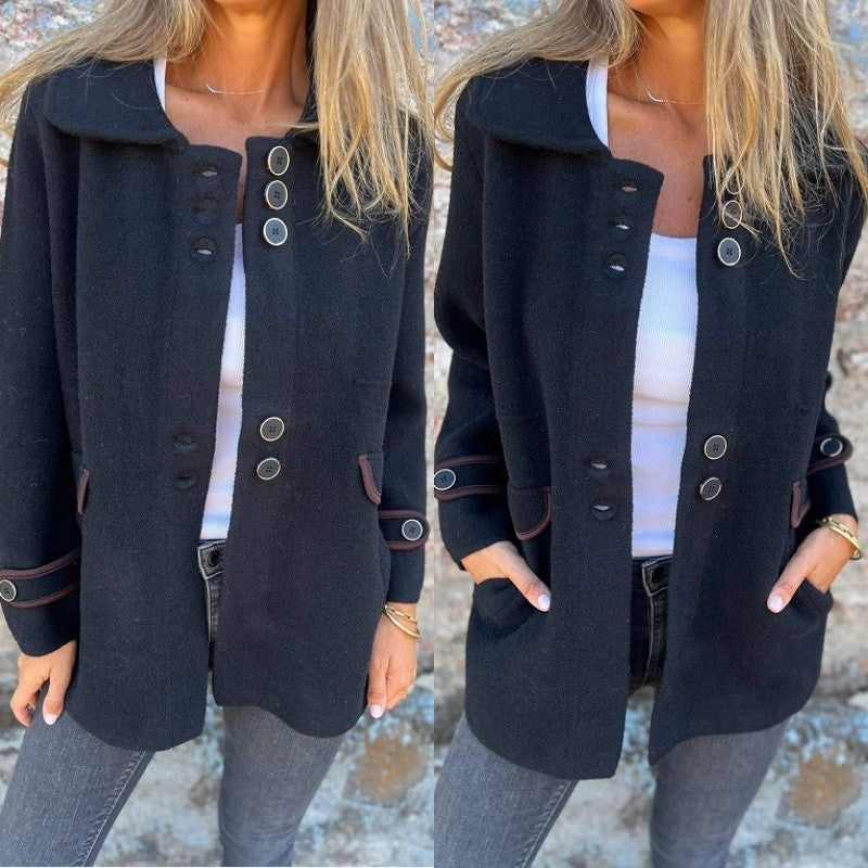 Raelene | Dameswinterjas van tweed – Stijlvolle en warme jas