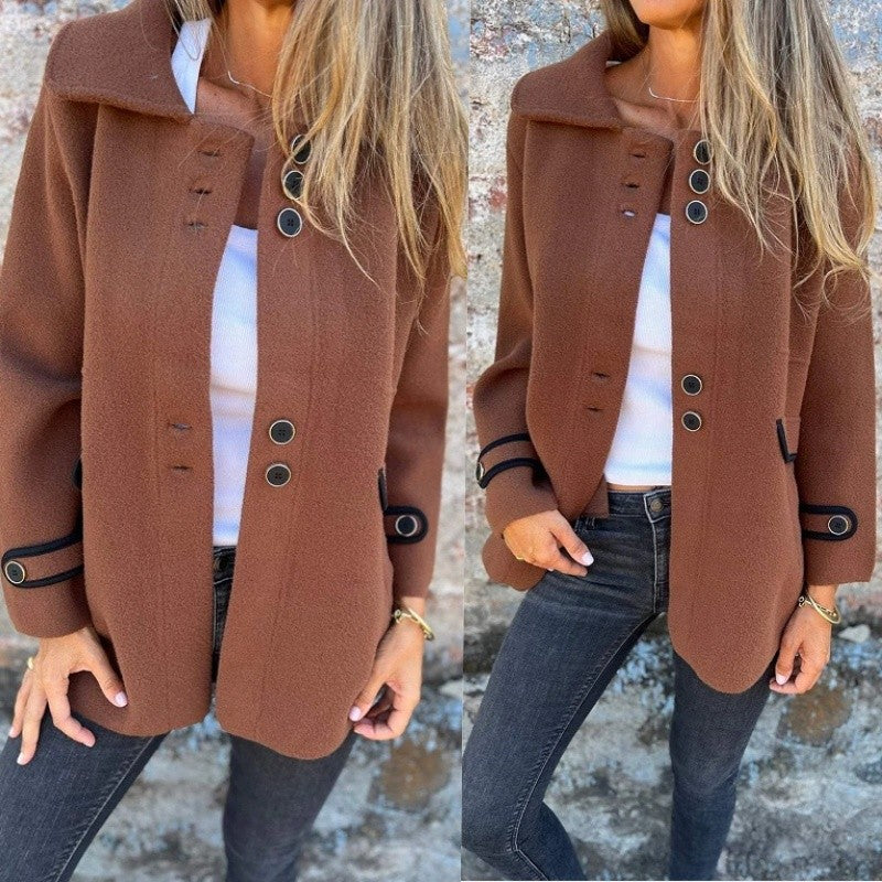 Raelene | Dameswinterjas van tweed – Stijlvolle en warme jas