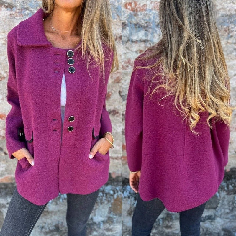 Raelene | Dameswinterjas van tweed – Stijlvolle en warme jas