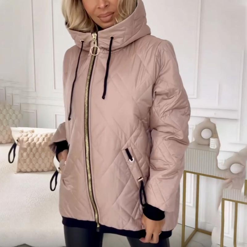 Koert | Winterparka voor dames – geïsoleerde lange jas met capuchon, waterafstotende bovenkleding