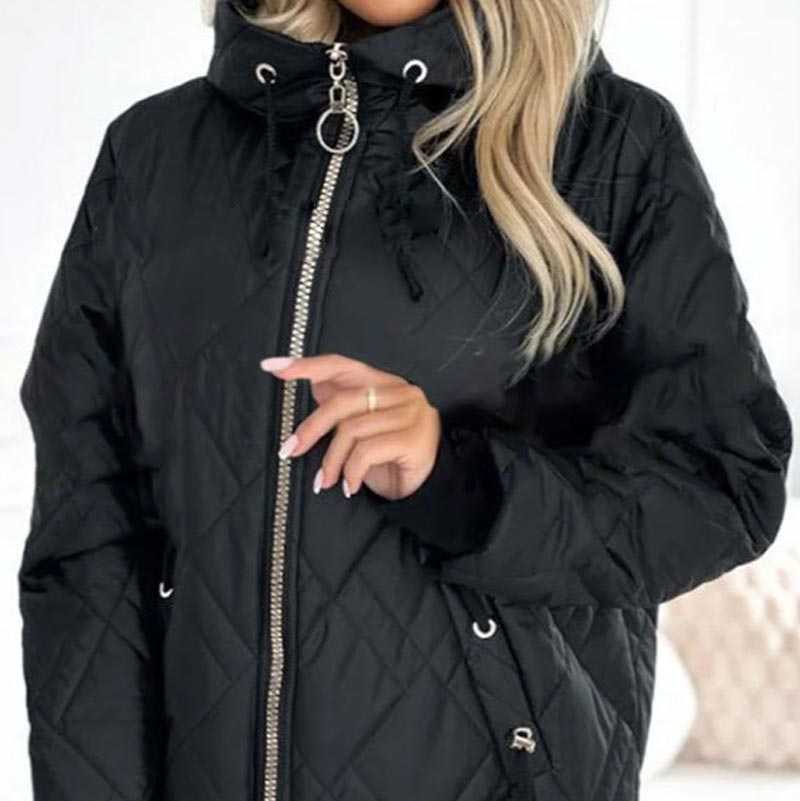 Koert | Winterparka voor dames – geïsoleerde lange jas met capuchon, waterafstotende bovenkleding