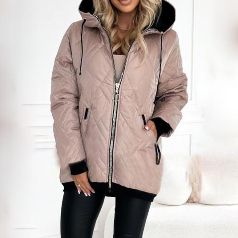 Koert | Winterparka voor dames – geïsoleerde lange jas met capuchon, waterafstotende bovenkleding