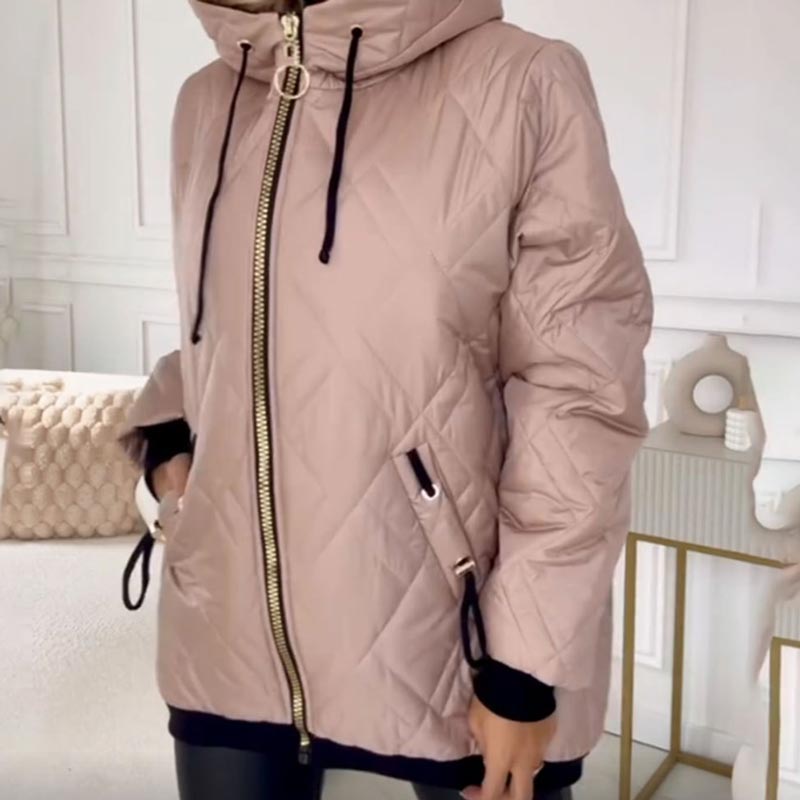 Koert | Winterparka voor dames – geïsoleerde lange jas met capuchon, waterafstotende bovenkleding