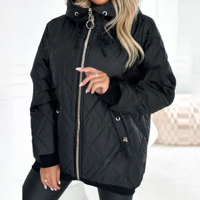 Koert | Winterparka voor dames – geïsoleerde lange jas met capuchon, waterafstotende bovenkleding
