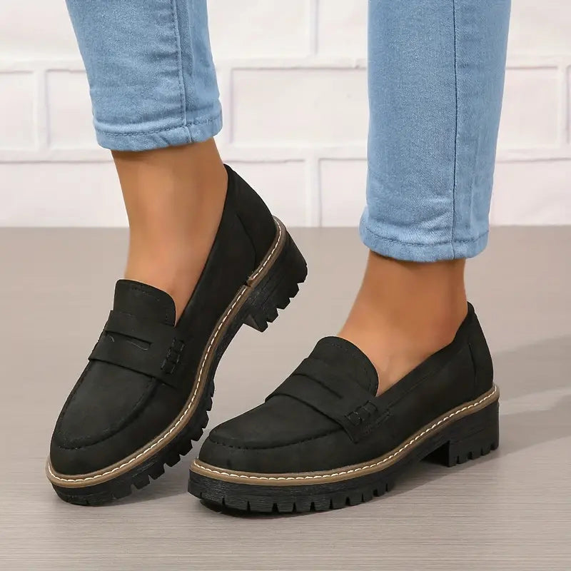 Stepella | Stijlvolle plateau loafers voor dames – Comfortabele instapschoenen