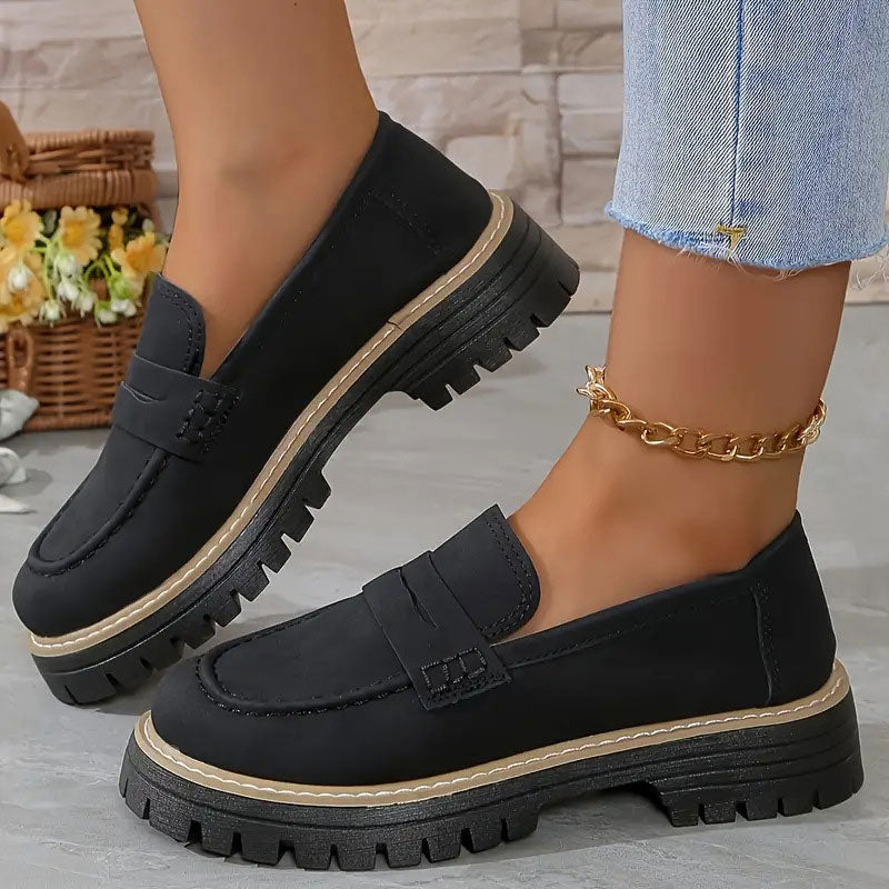 Stepella | Stijlvolle plateau loafers voor dames – Comfortabele instapschoenen