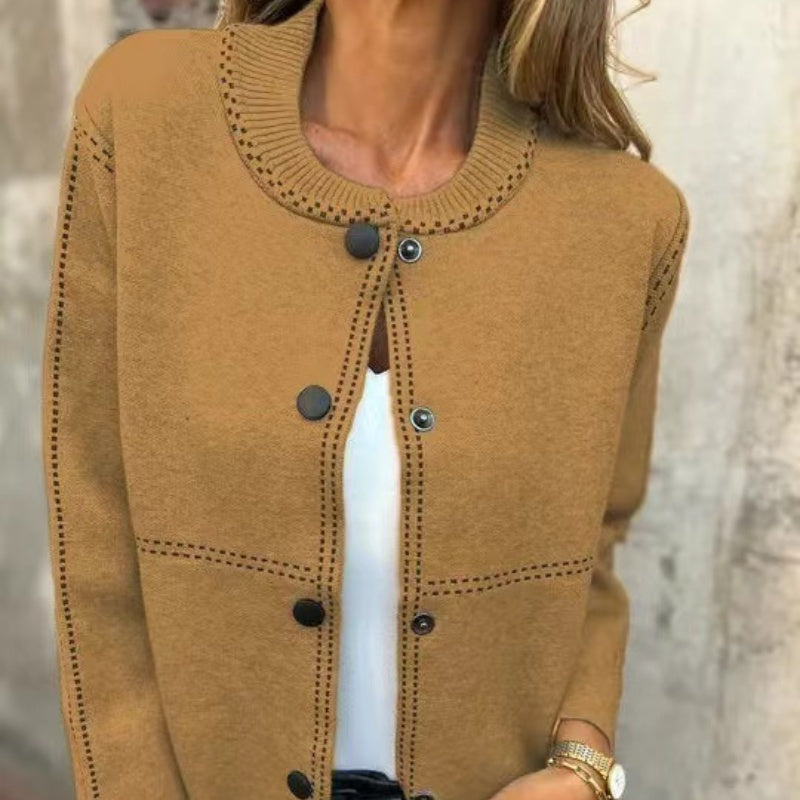 Aisle | Gilet élégant pour femme avec fermeture à pression – Maille légère