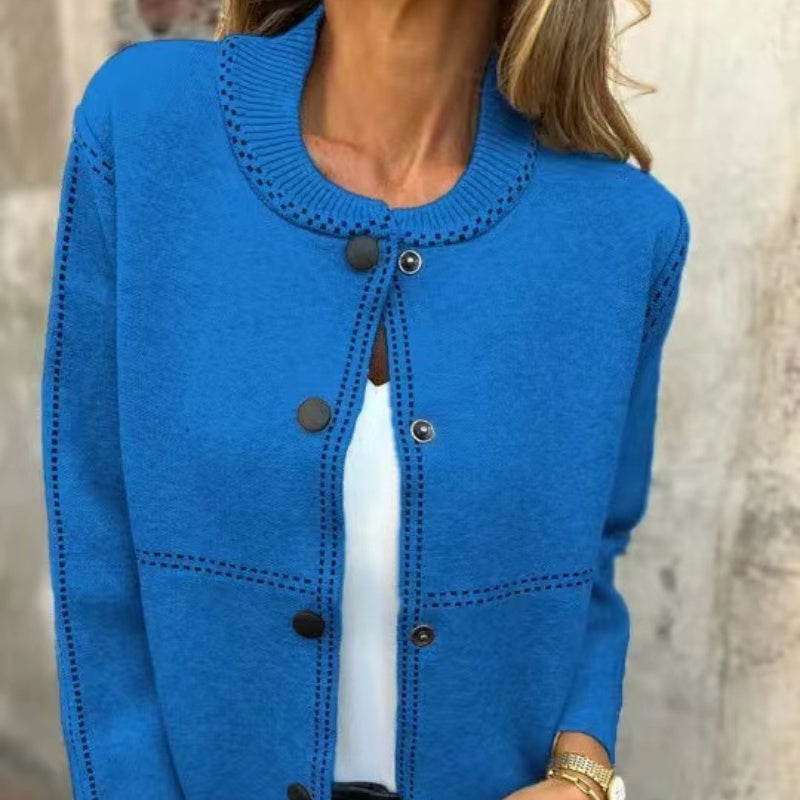 Aisle | Gilet élégant pour femme avec fermeture à pression – Maille légère