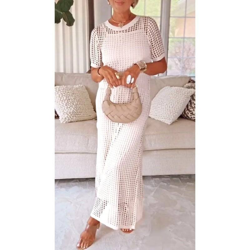 Helissa | Casual-elegante damesjurk – Zomerjurk met rasterpatroon