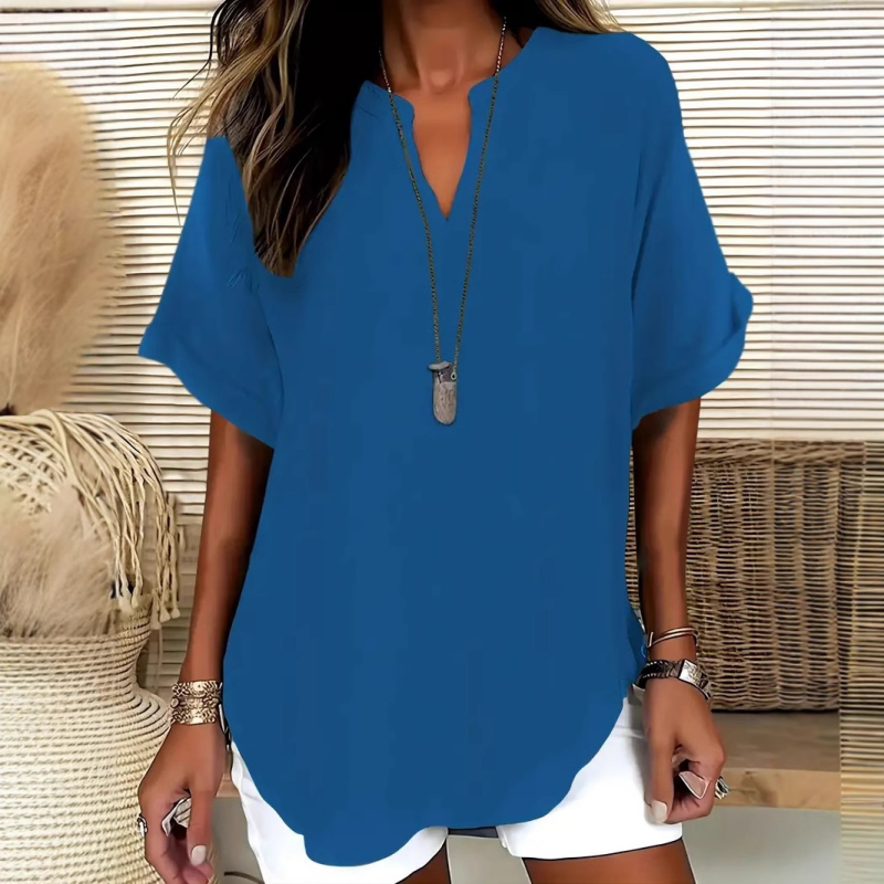 Rosae | Lange tuniek voor dames – Ontspannen, casual blouse