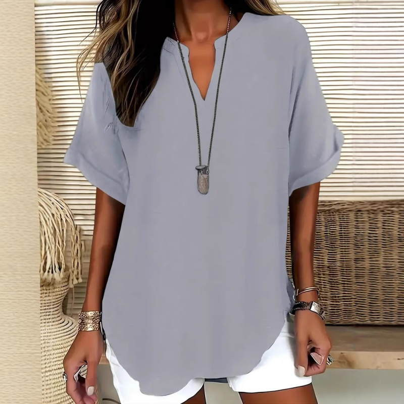 Rosae | Lange tuniek voor dames – Ontspannen, casual blouse