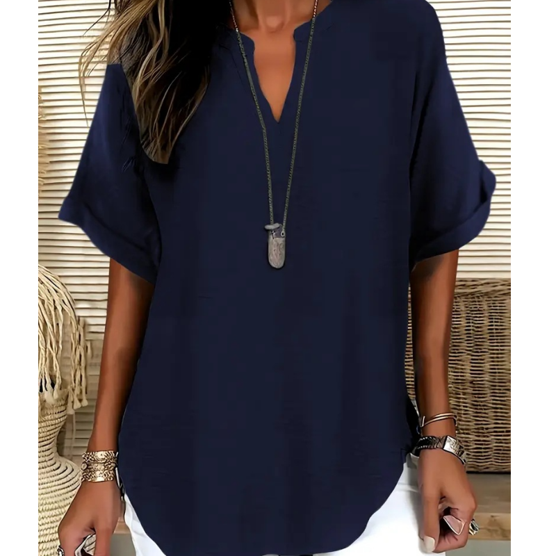 Rosae | Lange tuniek voor dames – Ontspannen, casual blouse