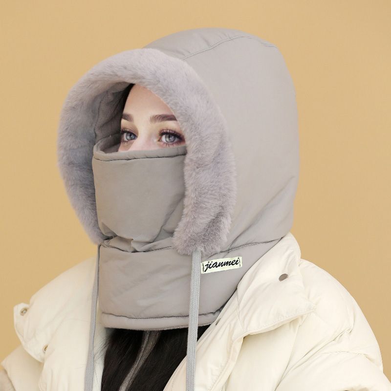 Katrien | Thermische muts met pluche voering en gezichtsmasker voor mannen en vrouwen