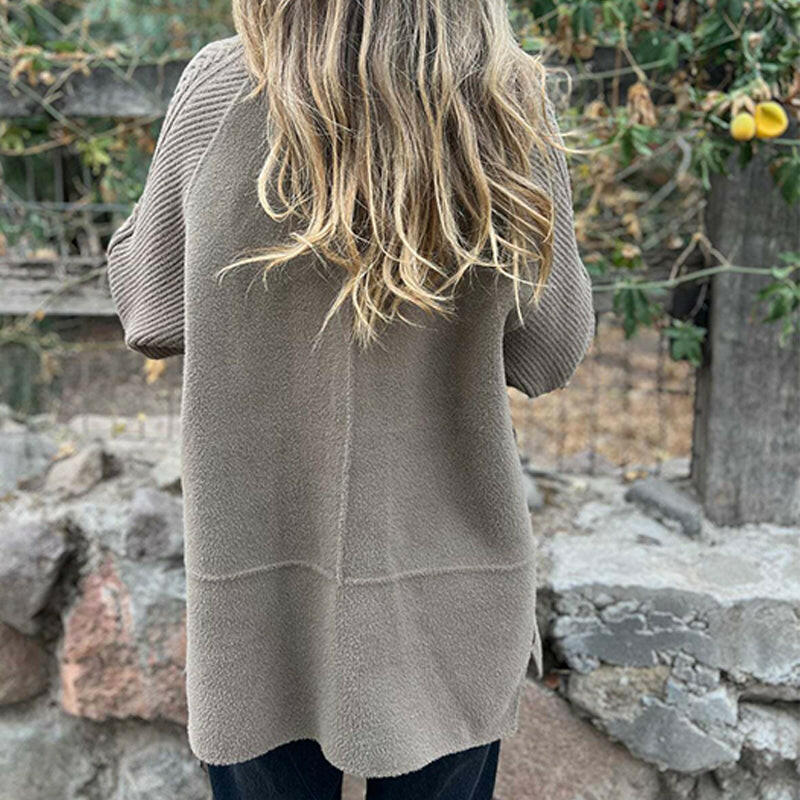 Nina | Chique wollen mix double-breasted halflange jas voor dames