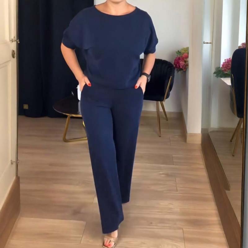 Darenna | Elegante 3-delige set voor dames – lang vest, top en broek voor casual en zakelijke gelegenheden