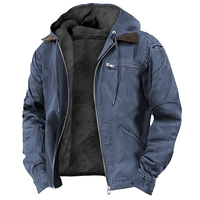 Nolan | Heren fleece gevoerd winterjack, winddicht & waterdicht, outdoor, koud weer kleding