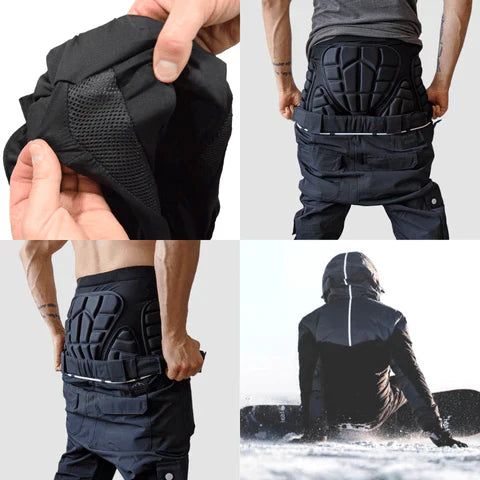 WinterShield | Pantalon d'hiver rembourré et protecteur pour homme - isolé, coupe-vent, chaud, pour les activités de plein air, le vélo et le ski