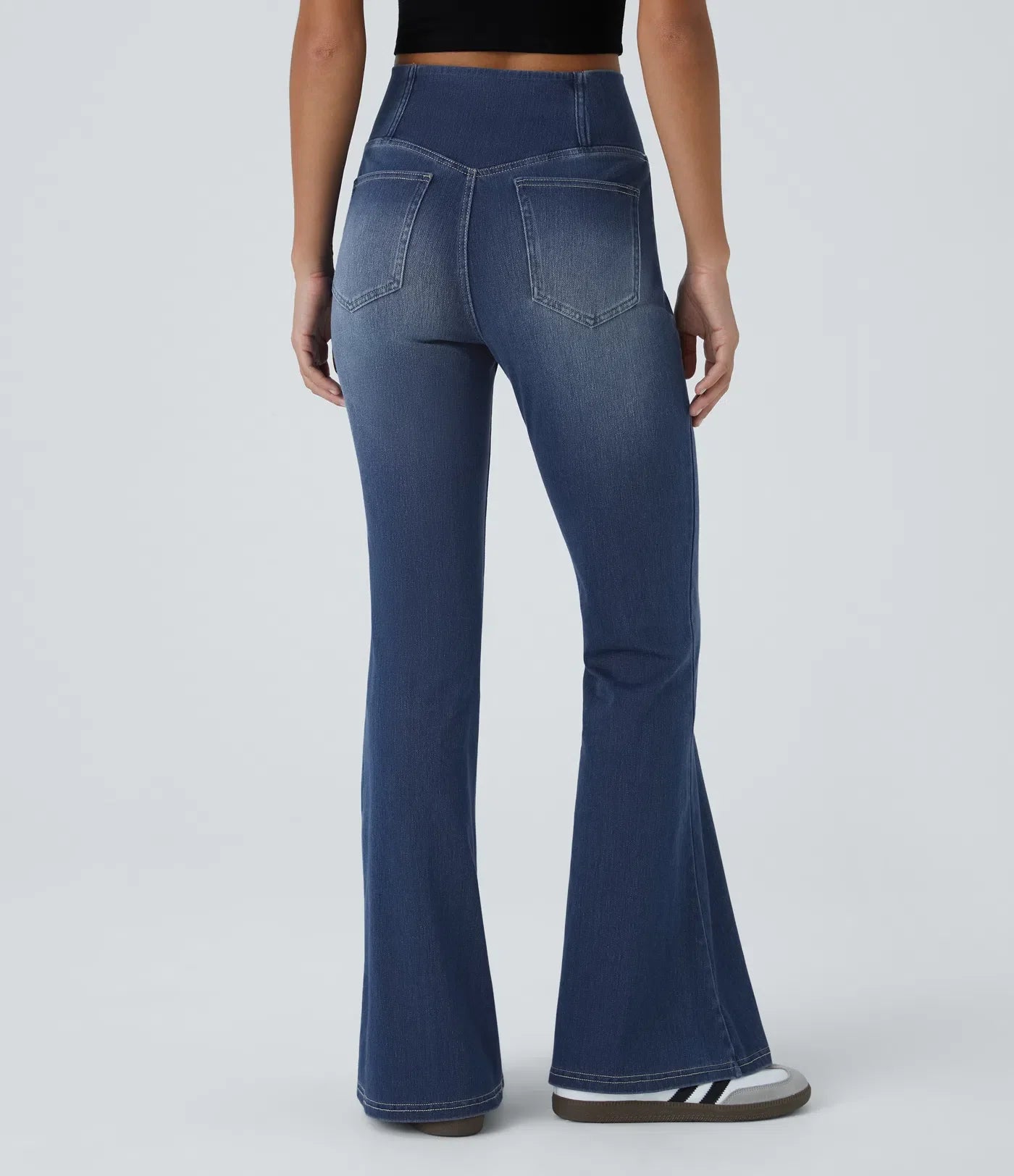 Devorah | Elegant High Waisted Flare Jeans for Women - Flattering Denim