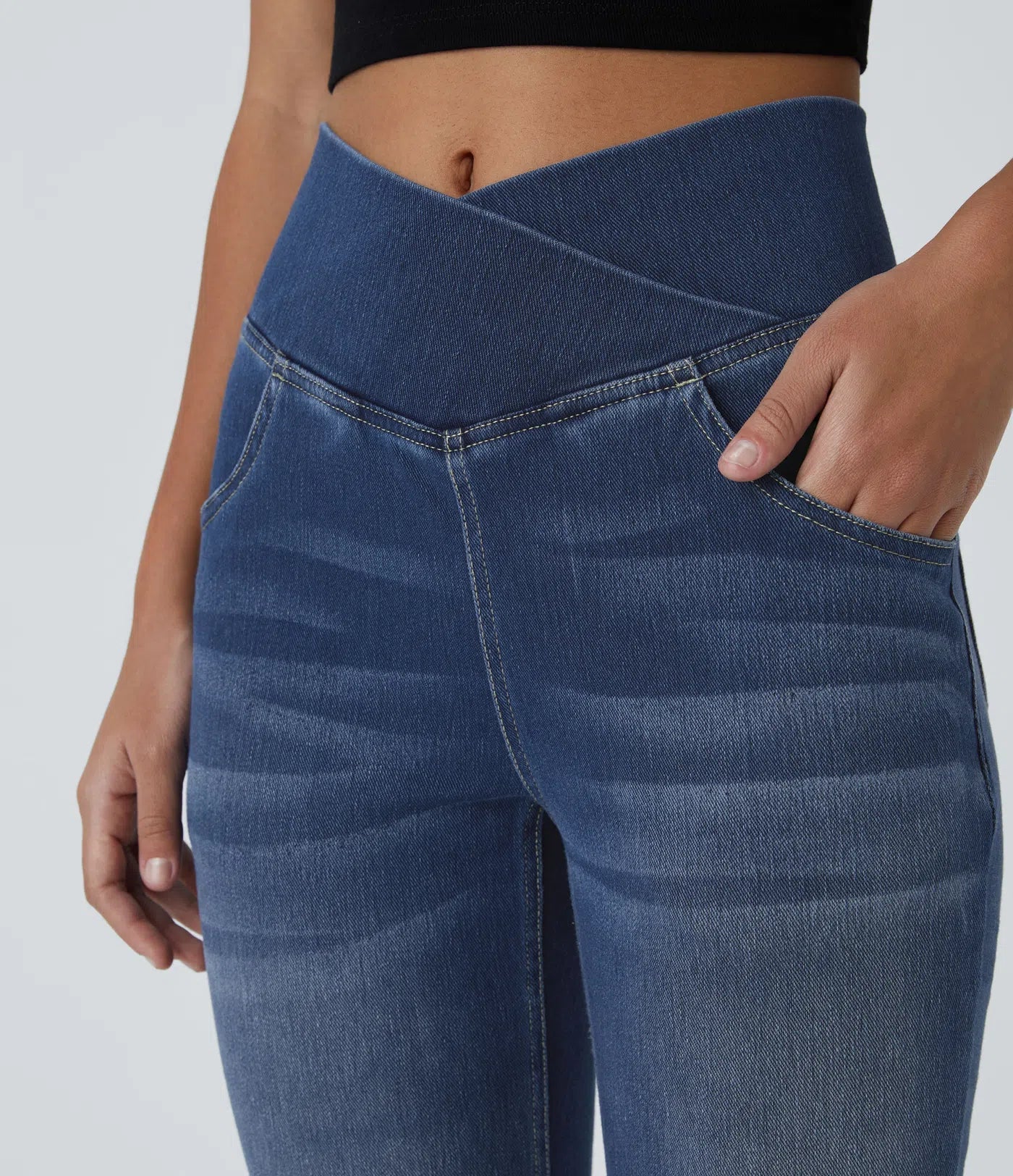Devorah | Elegant High Waisted Flare Jeans for Women - Flattering Denim