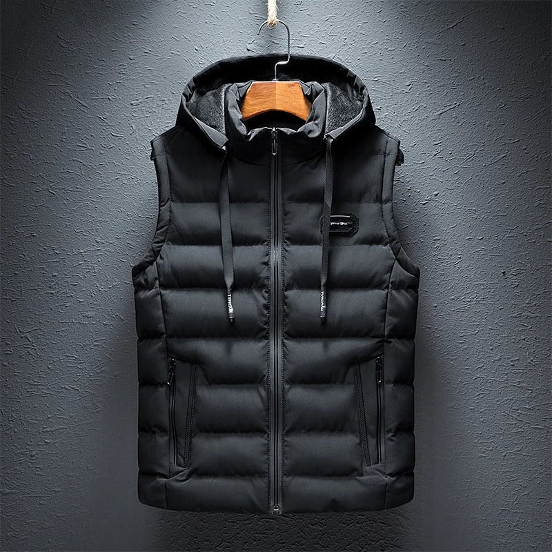 Elythar | Herenvest met capuchon en zonder mouwen – Lichtgewicht bodywarmer