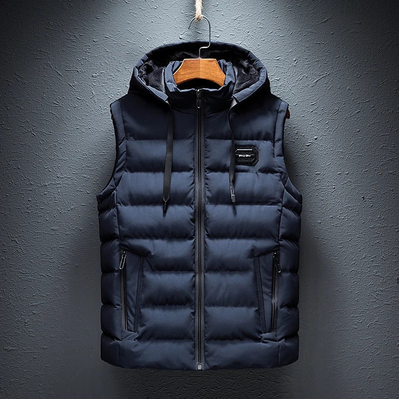 Elythar | Herenvest met capuchon en zonder mouwen – Lichtgewicht bodywarmer