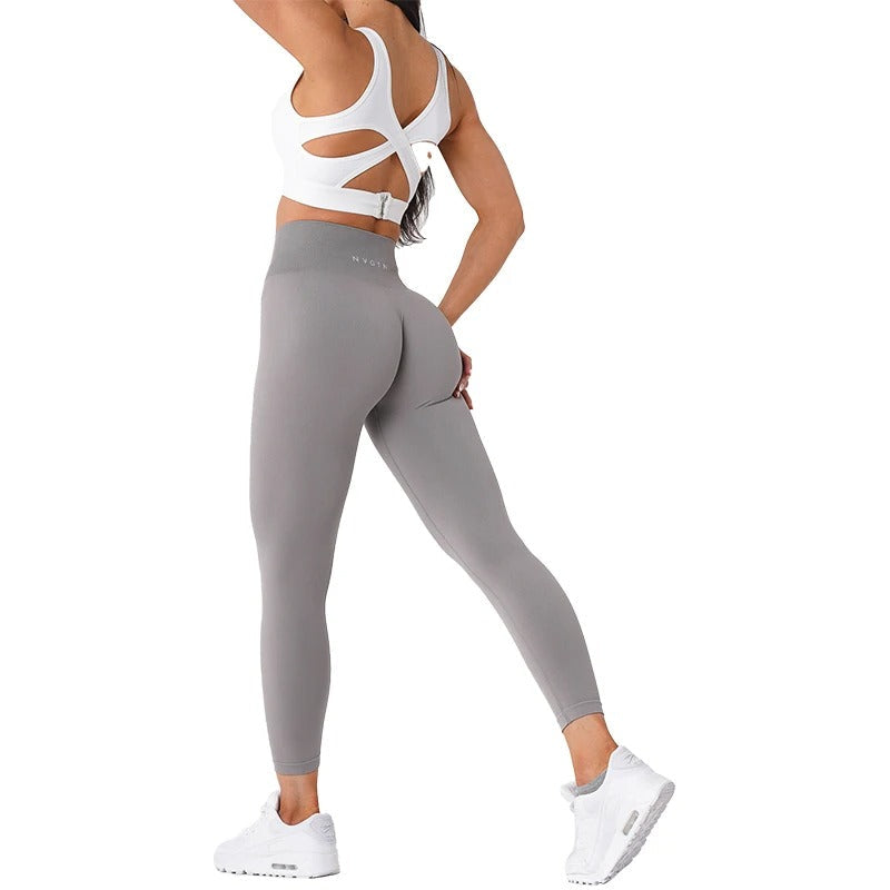 Effen naadloze legging dames