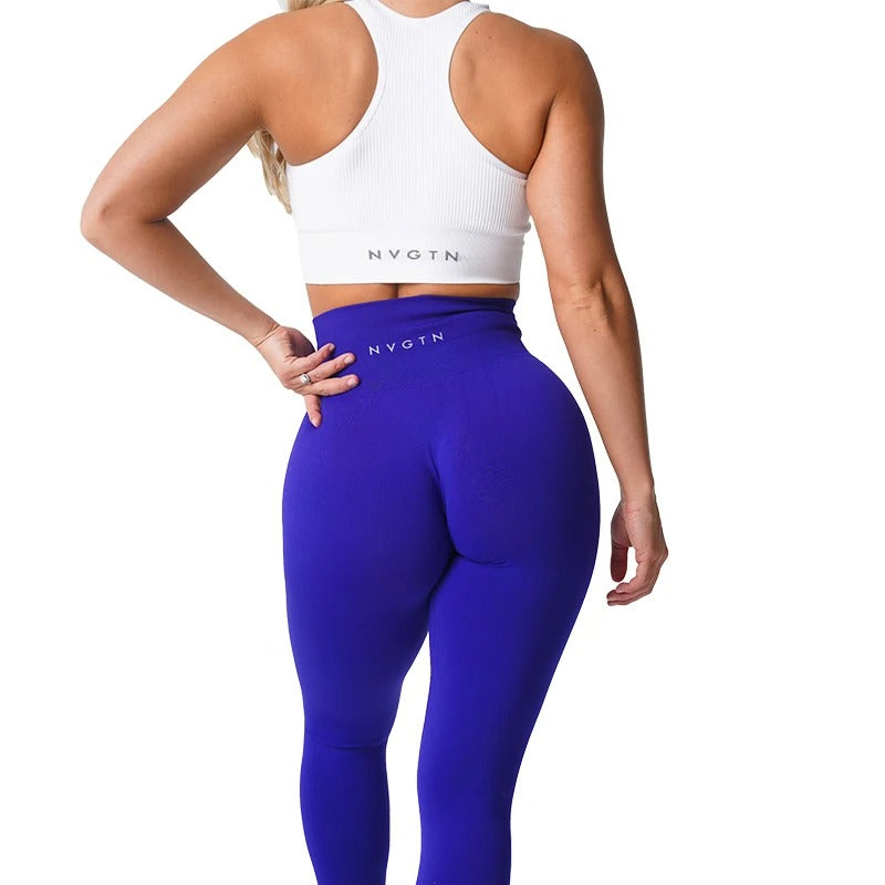 Effen naadloze legging dames