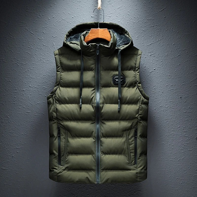 Elythar | Herenvest met capuchon en zonder mouwen – Lichtgewicht bodywarmer