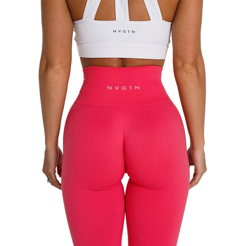Effen naadloze legging dames