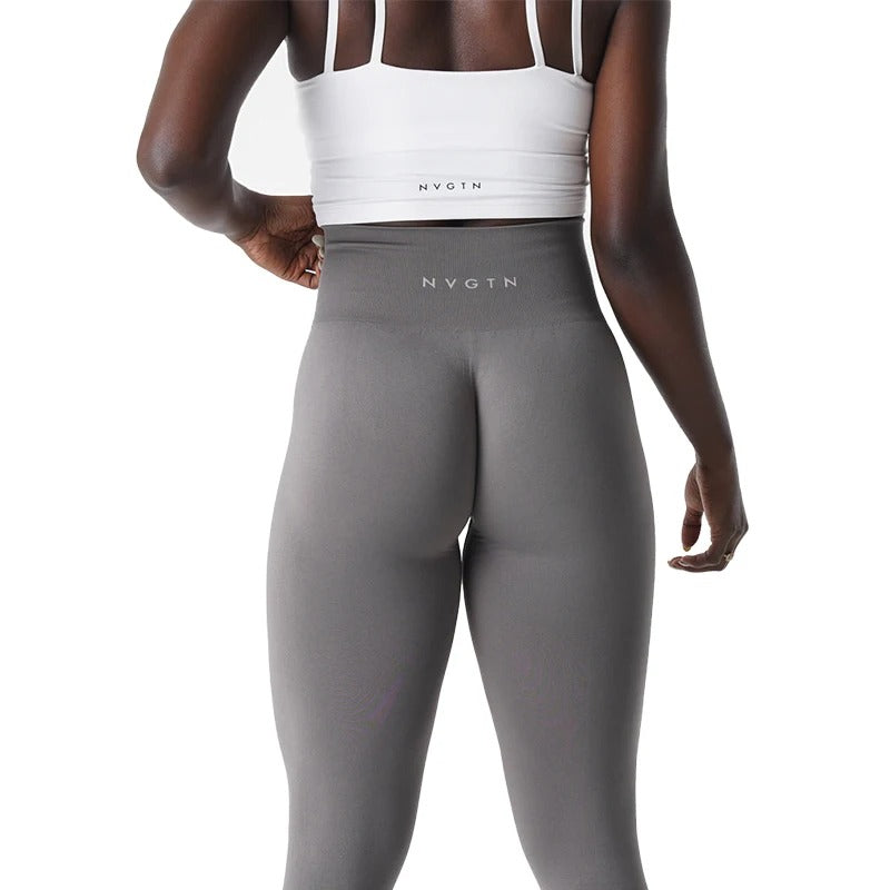Effen naadloze legging dames