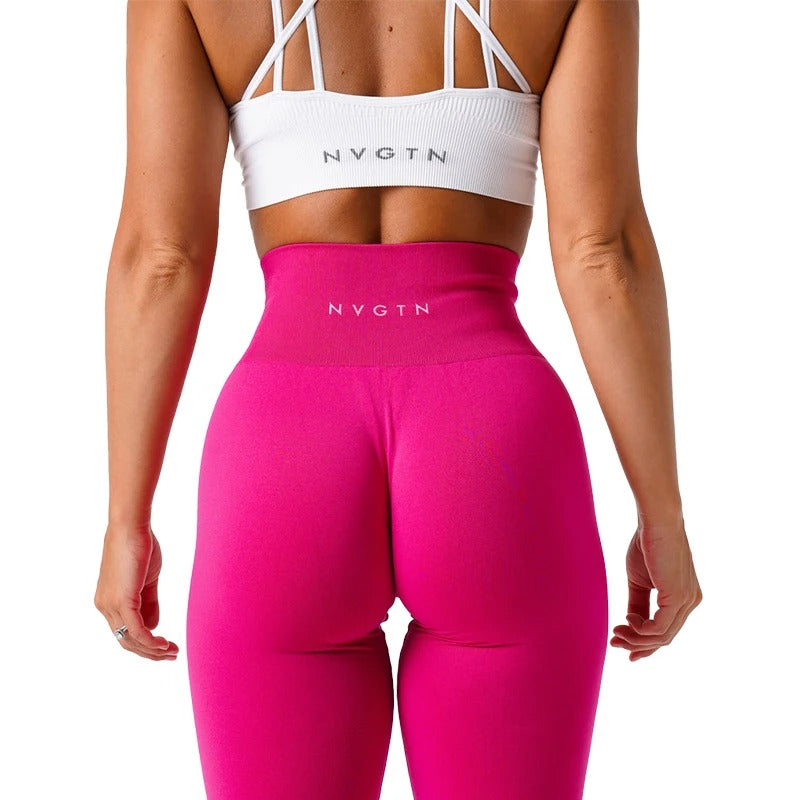 Effen naadloze legging dames