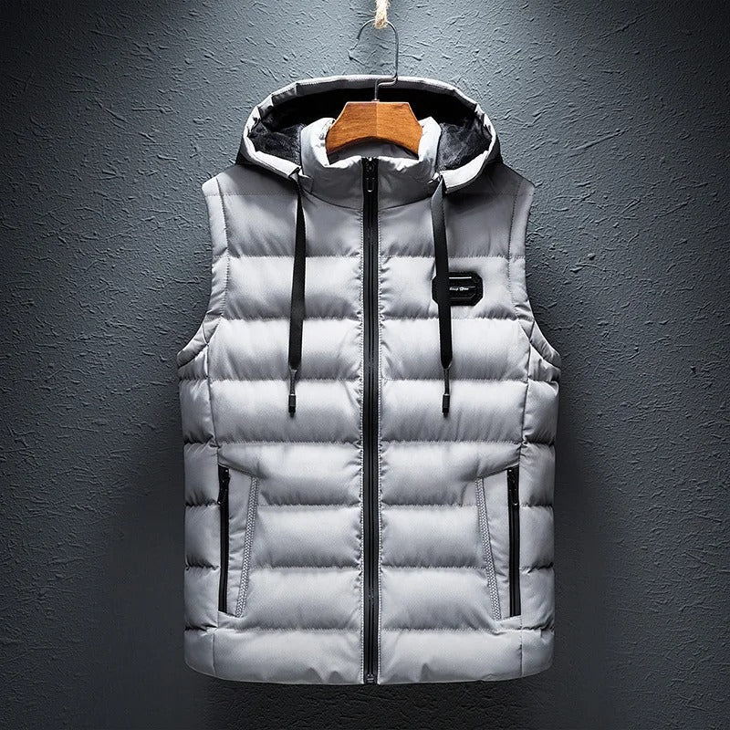 Elythar | Herenvest met capuchon en zonder mouwen – Lichtgewicht bodywarmer