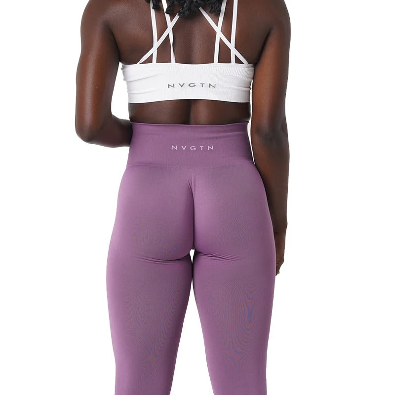 Effen naadloze legging dames