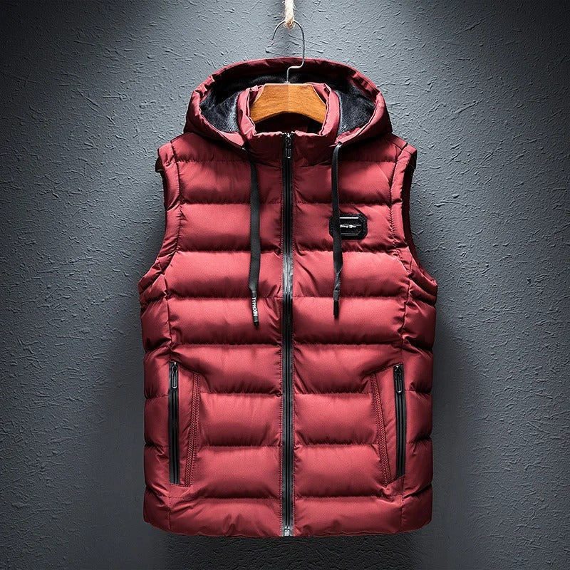 Elythar | Herenvest met capuchon en zonder mouwen – Lichtgewicht bodywarmer