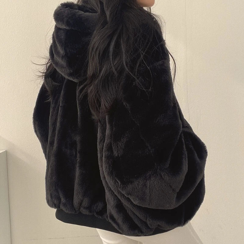 Madelyn | Oversized jas met pluche voering en capuchon