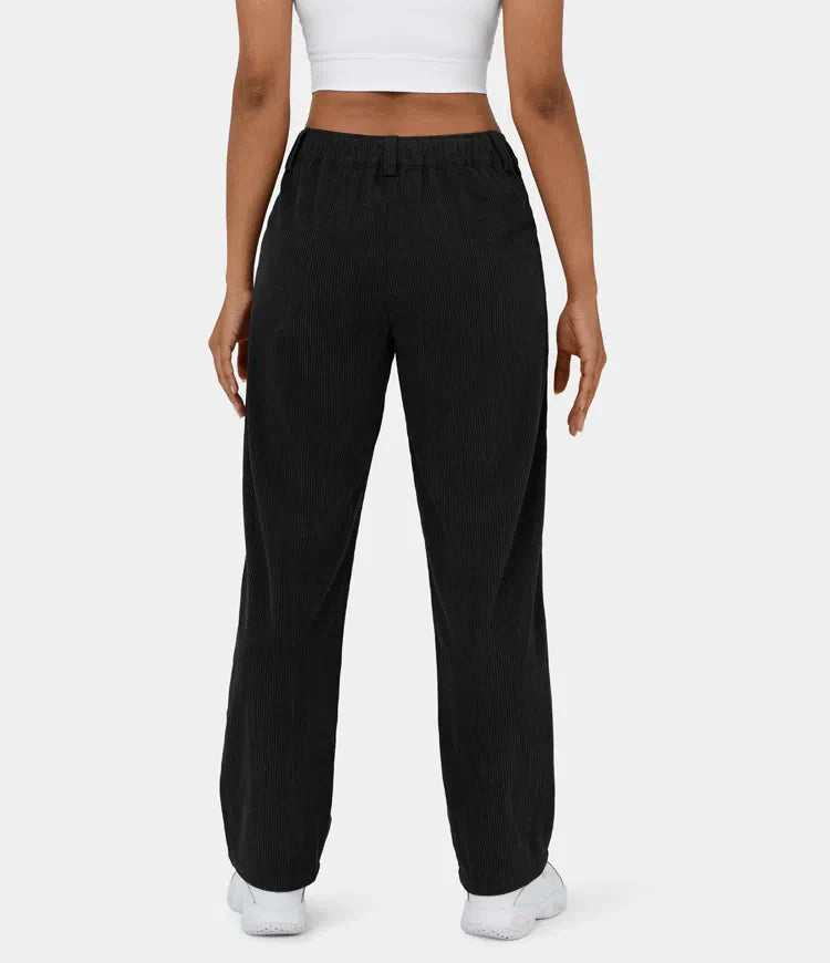 Judita | Pantalon en velours côtelé taille haute pour femme - confortable, élégant et polyvalent